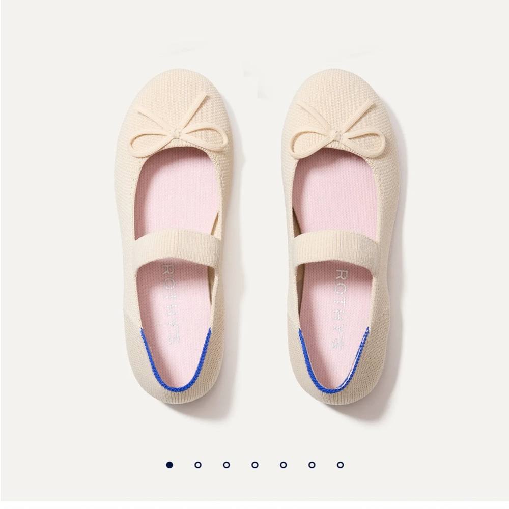 Rothy’s Mary Janes with Bow Ballet Flats in Conch